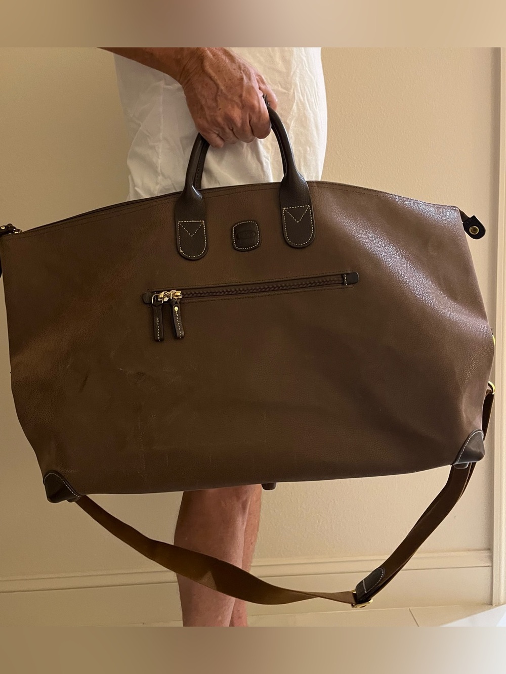 BRIC’S Classic Brown Weekender Bag - Men